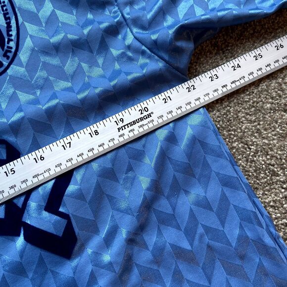 RARE VINTAGE 90S IFA DIADORA ISRAEL SOCCER JERSEY #10 BLUE COLLARED SIZE XL - Picture 8 of 10